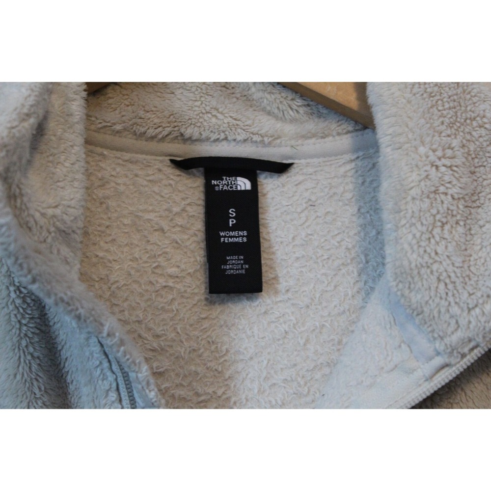 The North Face Osito Fleece Full Zip Jacket Cream Beige Small Cozy Sherpa Teddy - Picture 7 of 11